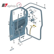 Deurrubber onderzijde Transporter T5/GP/T6